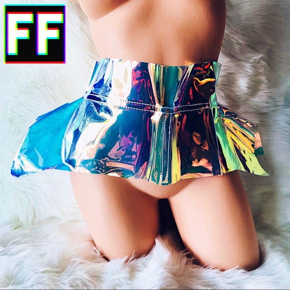 AURORA CYBER BELT SKIRT 🌈💥 - Picture 6 of 8